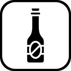 Beer bottle Icon style