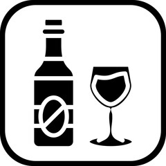 Wine bottle Icon style