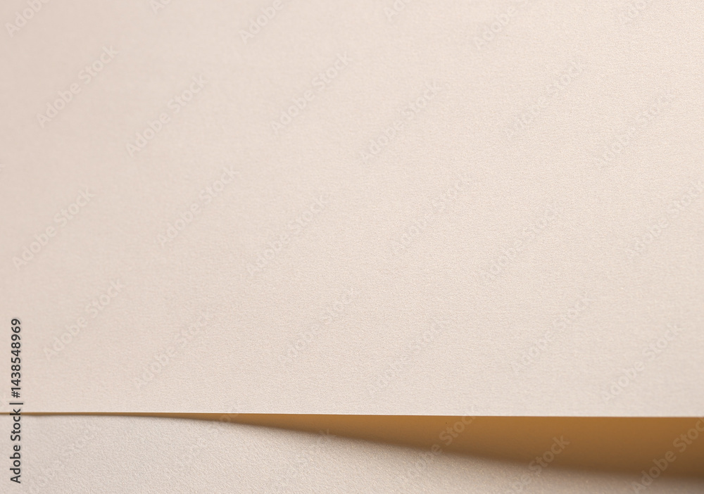 Poster beige paper texture with soft beige and champagne tones, elegant geometric layered composition, glos