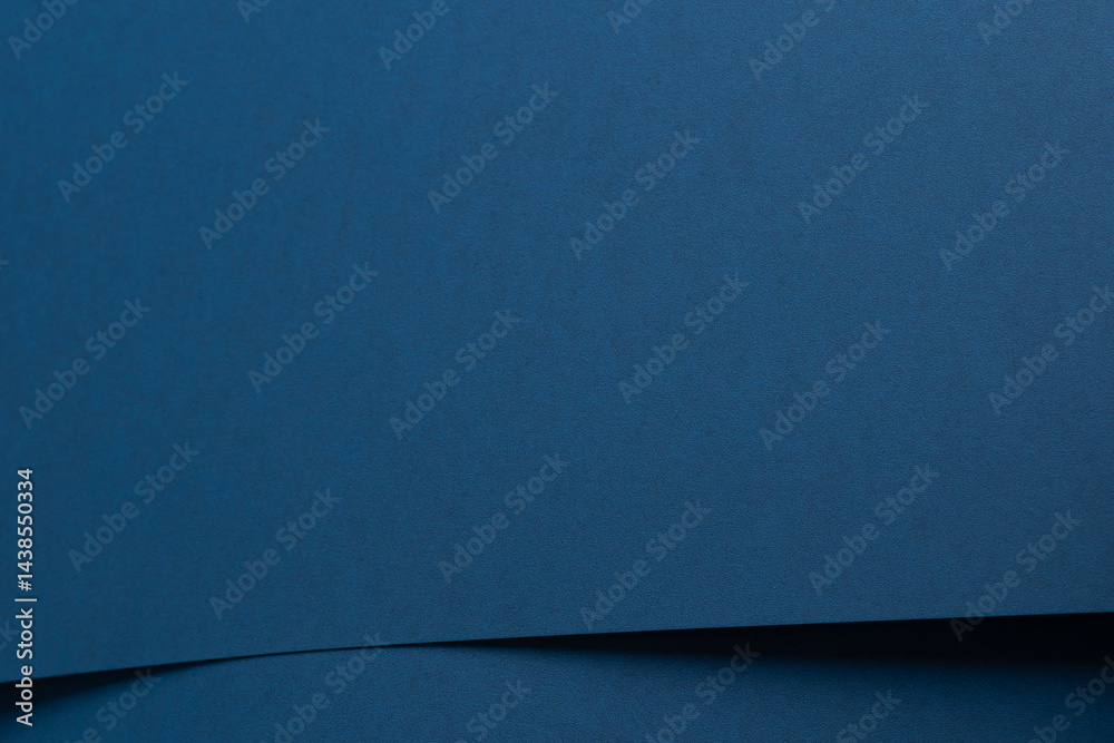 Leinwandbilder blue paper texture with rich cobalt and deep ocean blue tones, smooth surface with geometric lines a