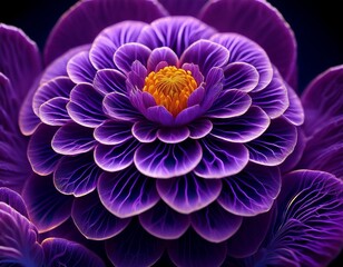 purple marigold structure and details