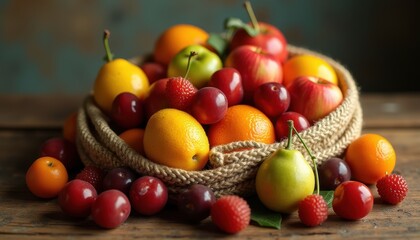 A Colorful Fruit Basket