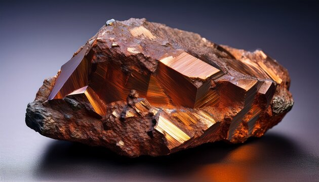 natural limonite raw iron ore gemstone with metallic shine and rich mineral texture