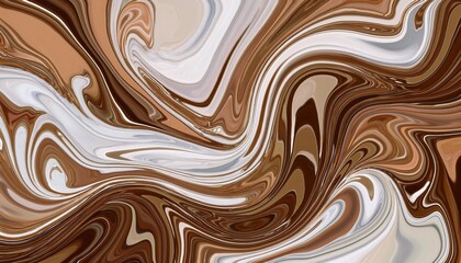 abstract liquid brown and white marble background