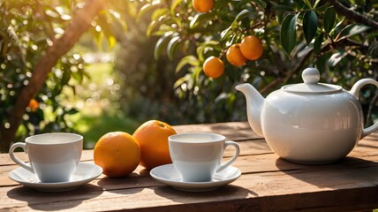 still life with orange juice