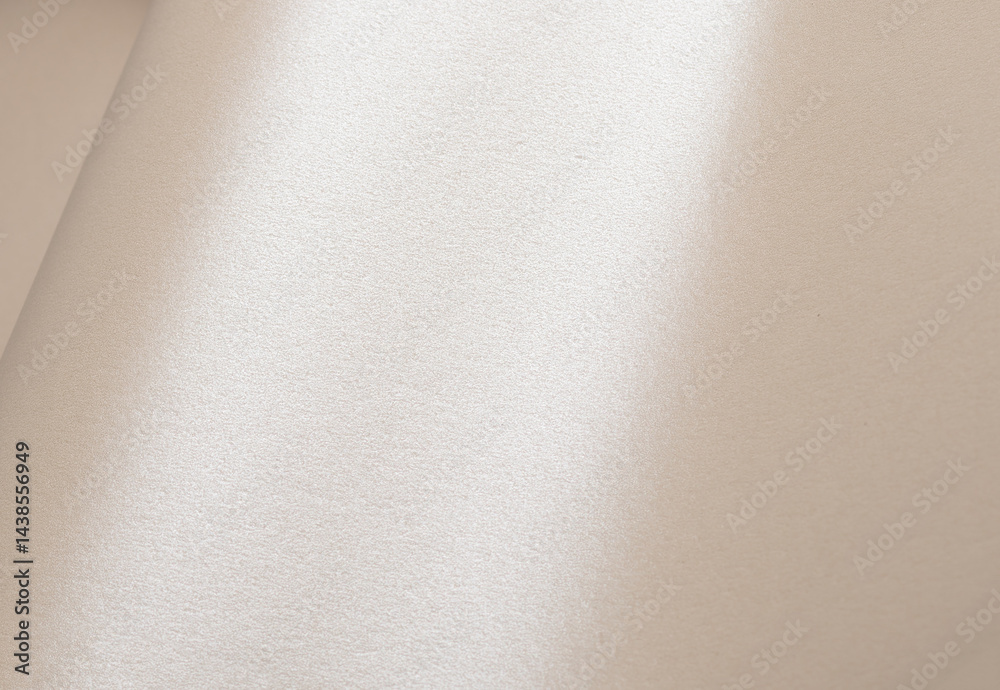 Leinwandbilder Creamy beige paper texture with a pearlescent finish, shimmering and sparkling surface, creating a chic, luxurious backdrop with glossy glitter and a fine gradient effect, offering a sleek, modern,.