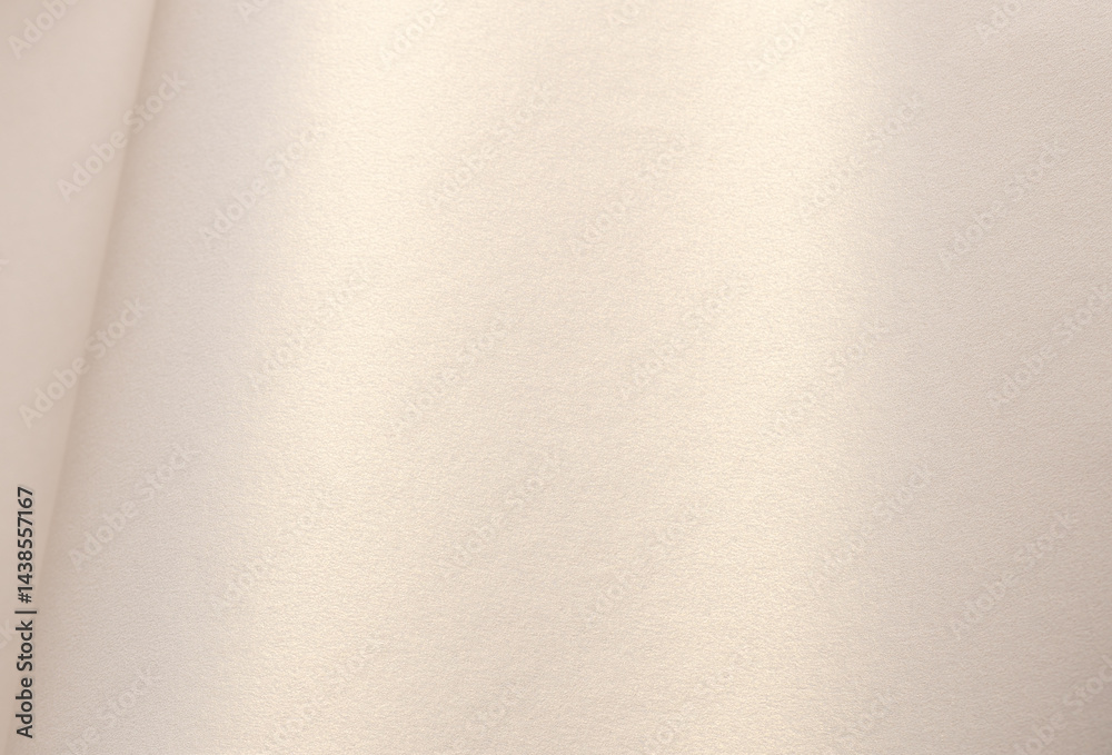 Poster Creamy ivory paper texture with glossy pearlescent finish, sleek minimalistic design with shimmering edges, delicate gradient effect and glistening surface, creating a luxurious, modern backdrop with.