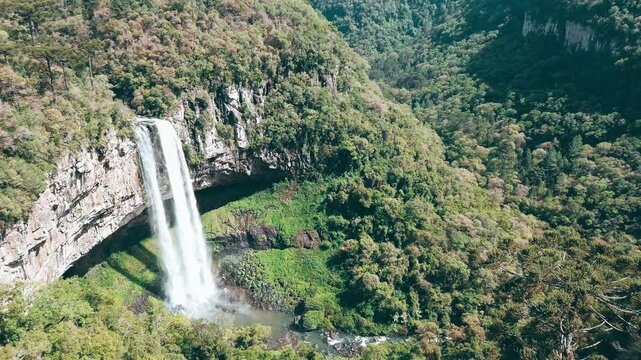 Caracol cascade in Canela, Rio Grande do Sul state
