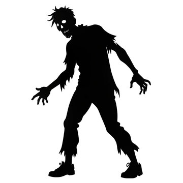 silhouette of a Zombi
