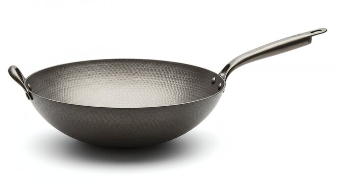 Dark gray wok