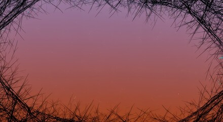 Abstract Frame with Gradient Background