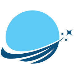 Globe Stars Meteor Comet Wave