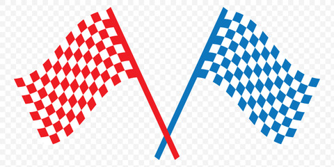 crossed racing checkered flags vector file racing flag silhouette vector icon. double crossed checkered racing flag NASCAR racing flag sports finish line flag on Transparent Background. EPS 10.