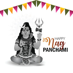 Happy nagpanchami indian festival design