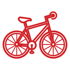 Fototapeta premium bicycle vector on white background