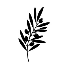Olive Branch Silhouette 