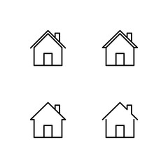 House icon set. Home icon set. 