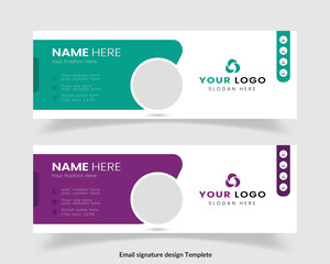 Best Corporate Email Signature Template or Facebook cover design, and personal social media cover design