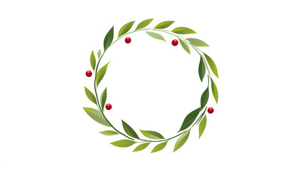 Obraz premium christmas, wreath, decoration, holiday, celebration, xmas, garland, bow, winter, frame, tree, ribbon, holly, season, green, illustration, flower, ornament, leaf, pine, vector, design, art, new, symbol