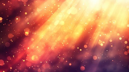 Obraz premium A glowing sun rays background with warm light beams and soft clouds