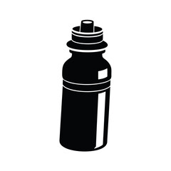 water bottle black vector silhouette