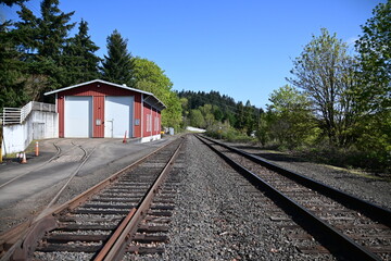 Obraz premium old railway station