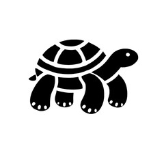 Turtle Logo Silhouette Vector Illustration