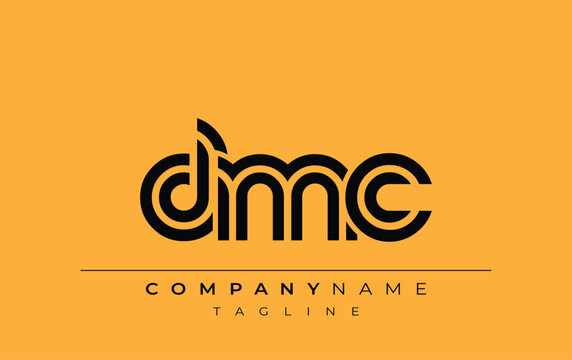 DMC Creative Unique Modern Letter Logo Design. Stylized logo featuring a unique letter design, presenting abstract minimalist aesthetics and modern appeal.