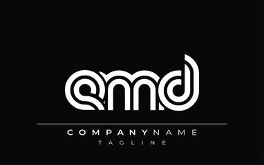 EMD Creative Unique Modern Letter Logo Design. Stylized logo featuring a unique letter design, presenting abstract minimalist aesthetics and modern appeal.