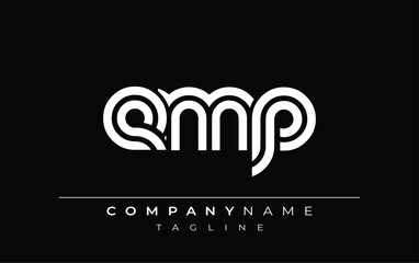 EMP Creative Unique Modern Letter Logo Design. Stylized logo featuring a unique letter design, presenting abstract minimalist aesthetics and modern appeal.