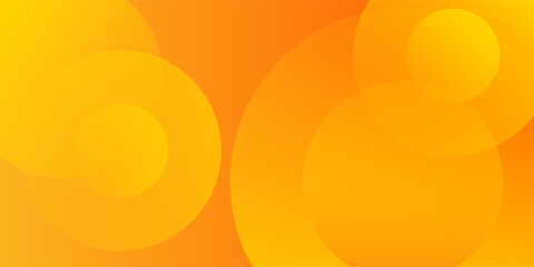 Abstract orange background with circles. Modern vector illustration.