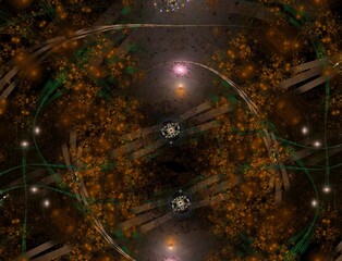 Imaginatory fractal abstract background Image