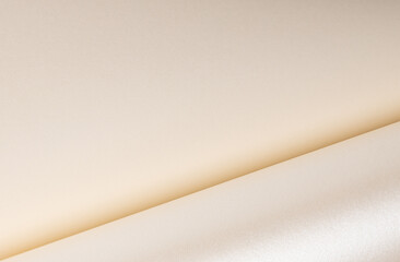 Ivory paper texture with a pearlescent, satin finish, featuring a shimmering gradient and glossy surface, creating a luxurious, sleek design with fine sparkling details, a rich chic backdrop with.