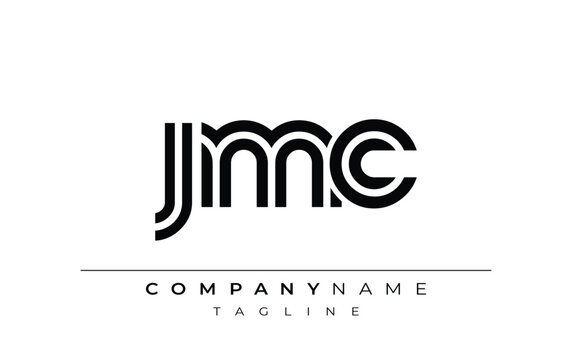 JMC Creative Unique Modern Letter Logo Design. Stylized logo featuring a unique letter design, presenting abstract minimalist aesthetics and modern appeal.