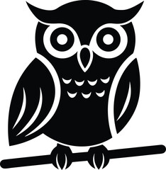 owl on a white background