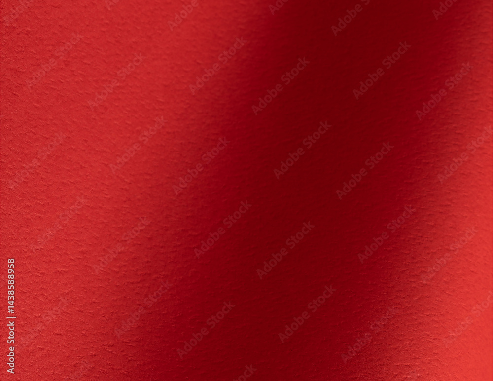 Leinwandbilder paper texture with bright red tone, clean smooth surface and curved wavy composition, scarlet design
