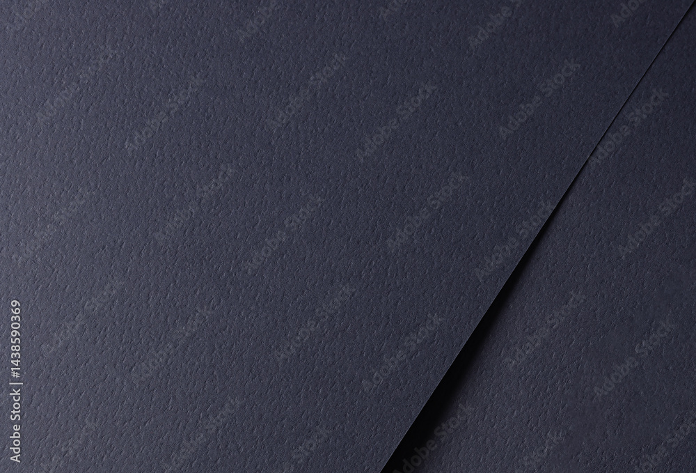Leinwandbilder Paper texture with dark blue tone, clean matt surface and perforated geometric line overlay, layered designer paper creating stylish elegant backdrop with modern minimalistic style..