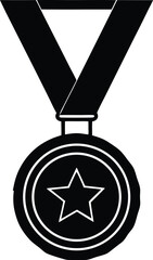 gold medal award illustration on white background .eps
