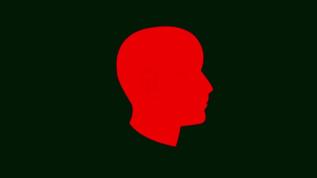 Head icon animation, idea and technology video for your project.