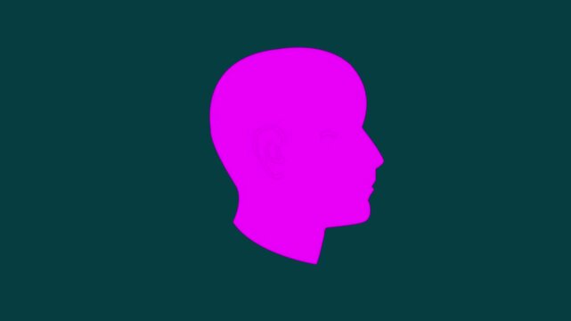 Head icon animation, idea and technology video for your project.