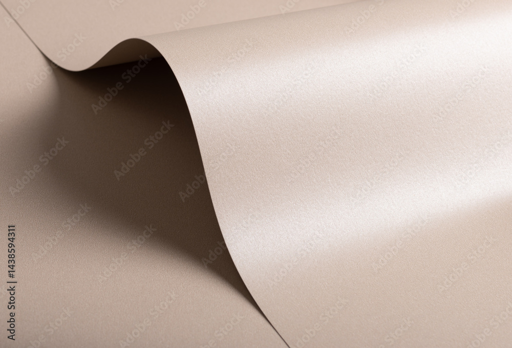 Poster paper texture with soft beige and pink tones, glossy pearlescent surface with shimmering glitter eff