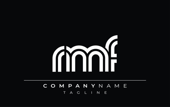RMF Creative Unique Modern Letter Logo Design. Stylized logo featuring a unique letter design, presenting abstract minimalist aesthetics and modern appeal.