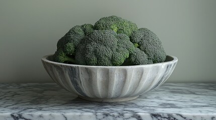 Bowl of fresh broccoli