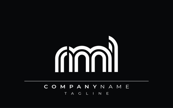 RML Creative Unique Modern Letter Logo Design. Stylized logo featuring a unique letter design, presenting abstract minimalist aesthetics and modern appeal.