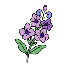 Stock flower vector art illustration drawing clip art stock flower design floral element design art