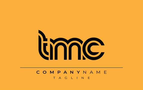 TMC Creative Unique Modern Letter Logo Design. Stylized logo featuring a unique letter design, presenting abstract minimalist aesthetics and modern appeal.