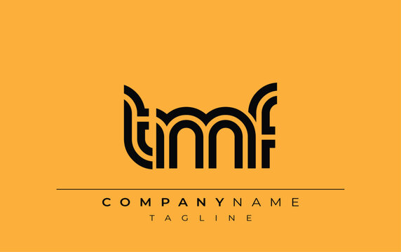 TMF Creative Unique Modern Letter Logo Design. Stylized logo featuring a unique letter design, presenting abstract minimalist aesthetics and modern appeal.