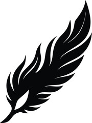 phoenix wing feather burning midair on white