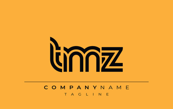 TMZ Creative Unique Modern Letter Logo Design. Stylized logo featuring a unique letter design, presenting abstract minimalist aesthetics and modern appeal.
