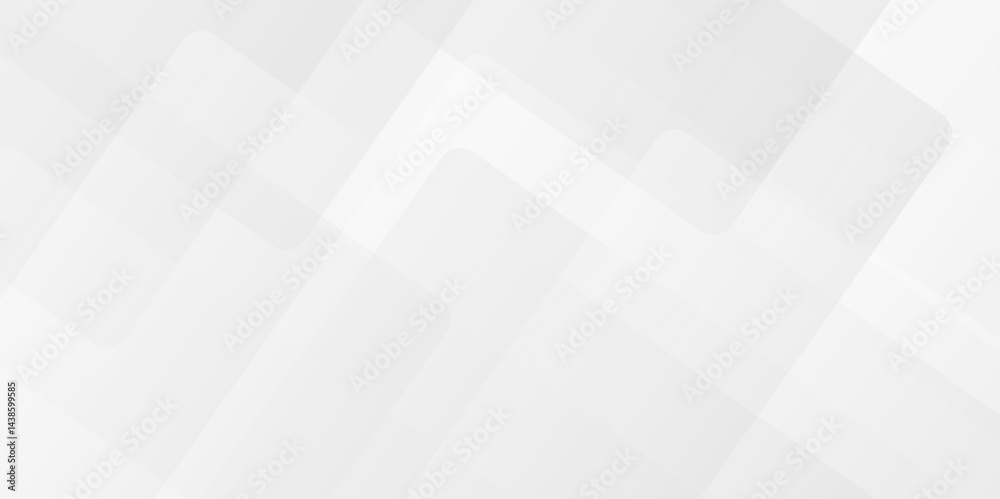 Fototapete vector white and gray overlap triangle geometric technology pattern. minimal rectangle arranged whit